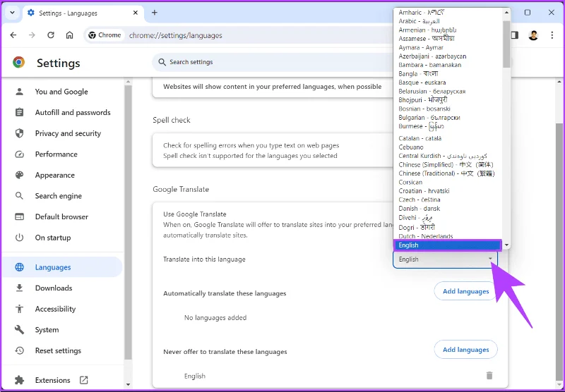 7 modi migliori per risolvere il problema con Google Chrome Translate che non funziona
