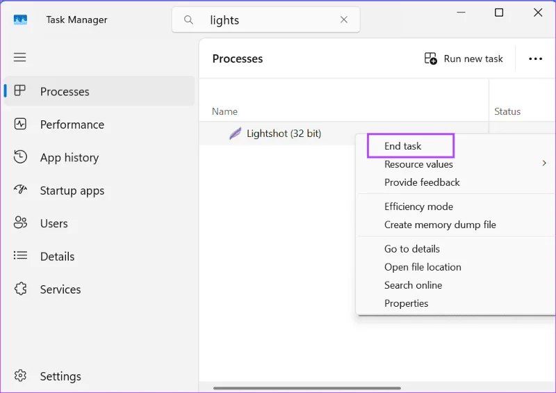 Las 6 soluciones principales para Lightshot que no funciona en Windows 11