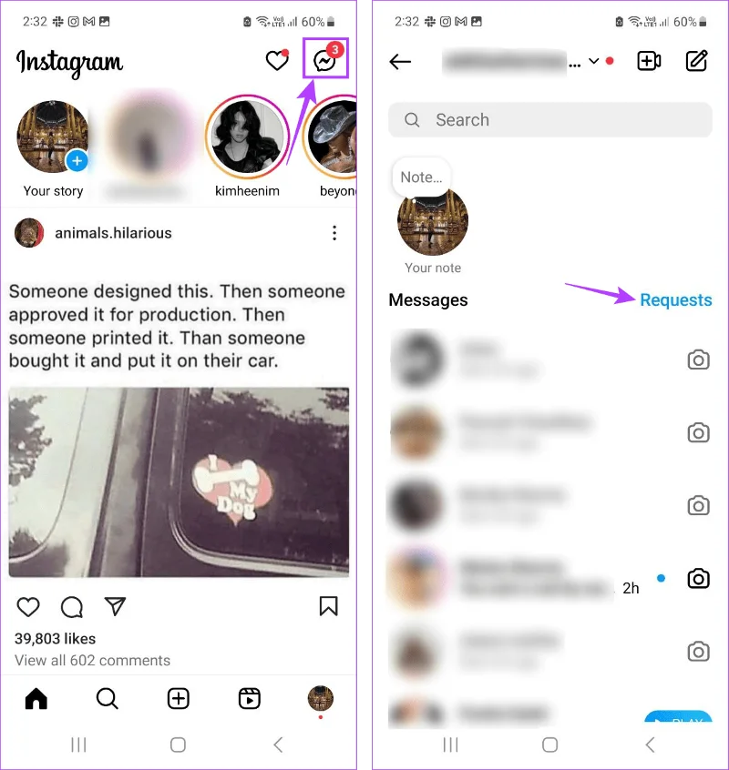 Comment voir les messages Instagram sans être vu