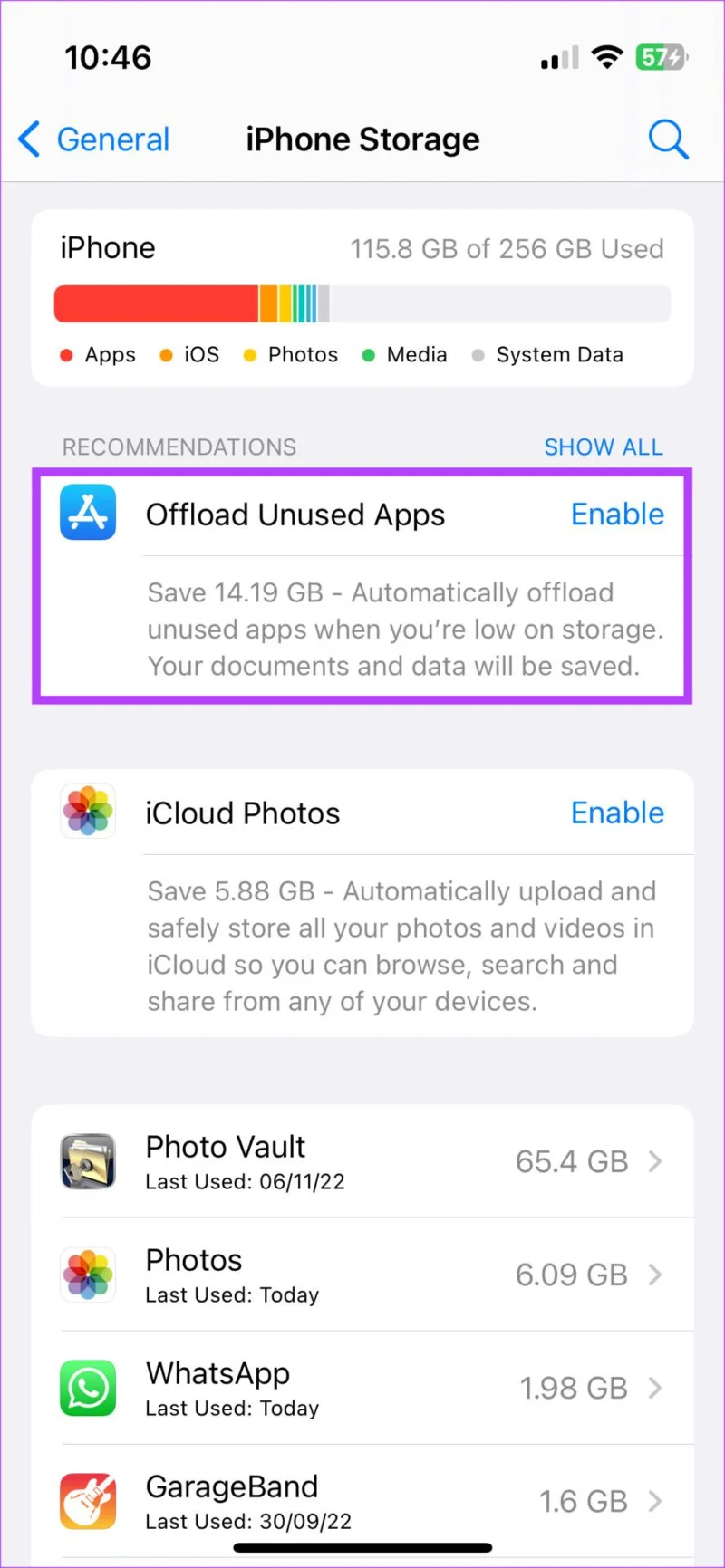 Cómo borrar datos del sistema (otros) en iPhone sin reiniciar