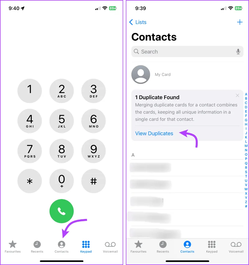 Hoe dubbele contacten op de iPhone samen te voegen en te verwijderen