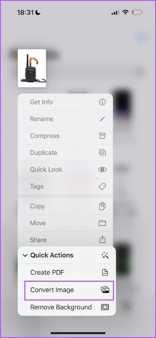 Hoe WEBP-afbeeldingen naar JPG/PNG op iPhone te converteren
