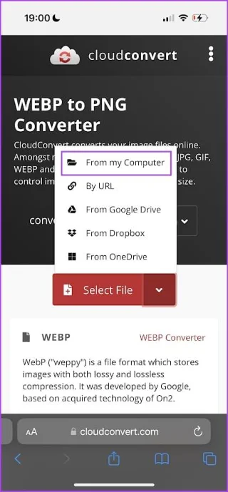Hoe WEBP-afbeeldingen naar JPG/PNG op iPhone te converteren