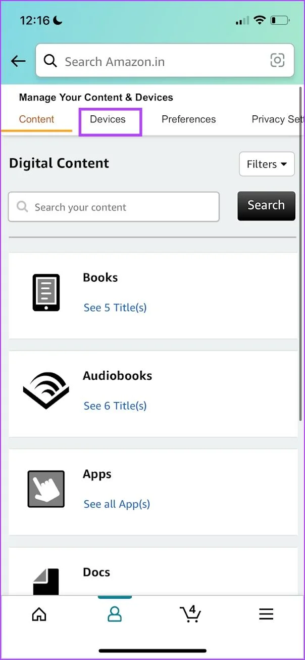 Come cambiare account Amazon su Kindle