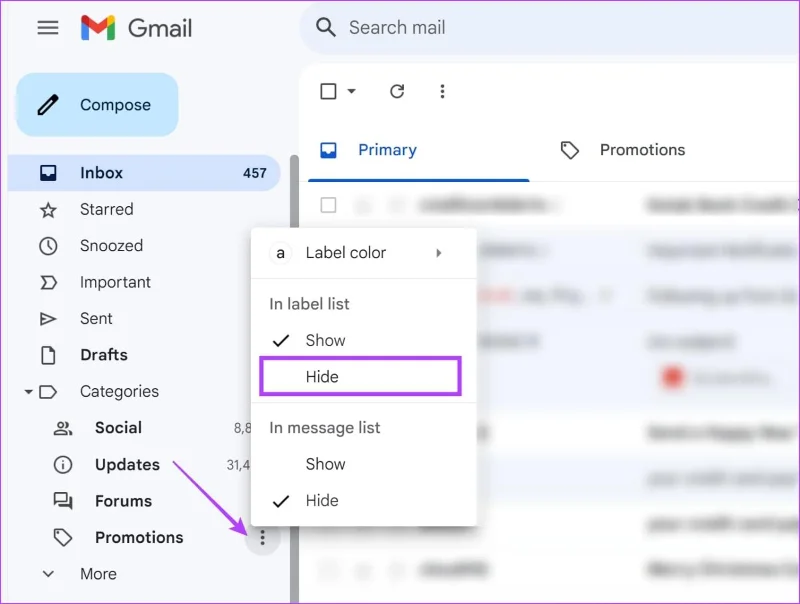 Come eliminare cartelle o etichette in Gmail