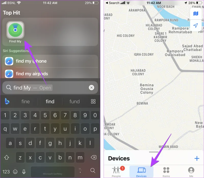 Come eseguire il ping di Apple Watch da iPhone e Vice Versa