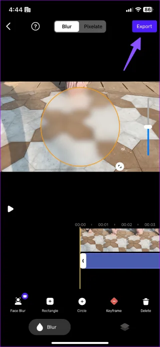 Hoe u een video of schermopname op de iPhone kunt vervagen