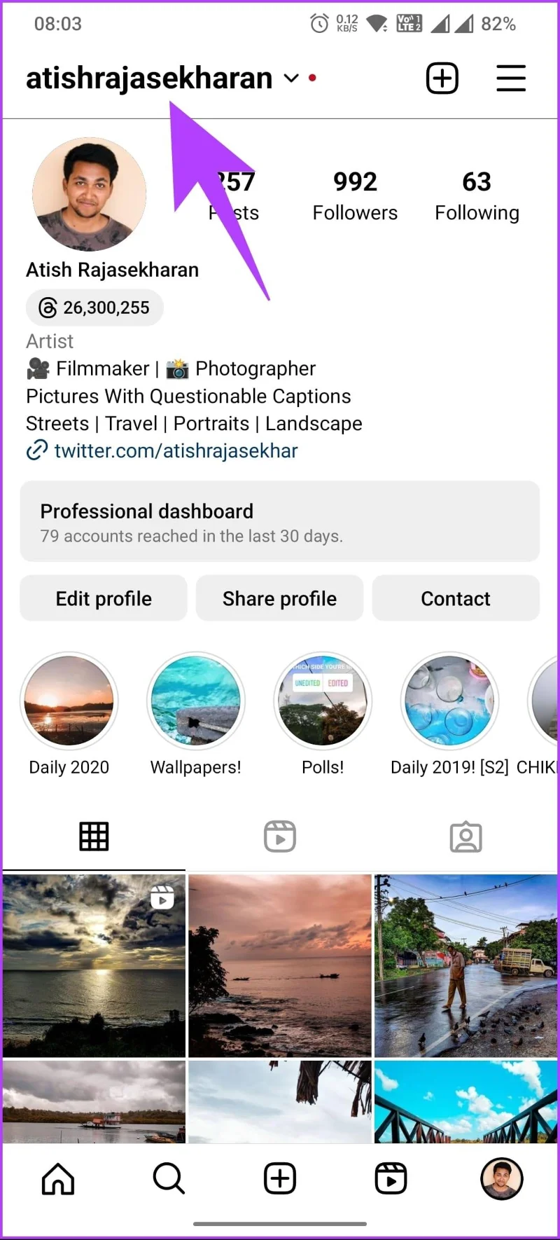 Come condividere il collegamento al tuo profilo Instagram