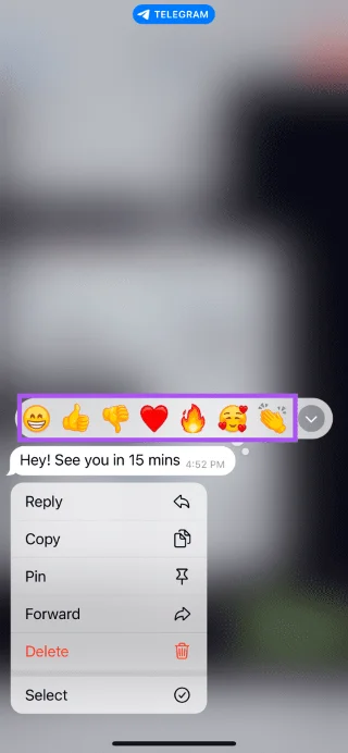 Comment utiliser les réactions aux messages dans Telegram sur mobile et ordinateur de bureau