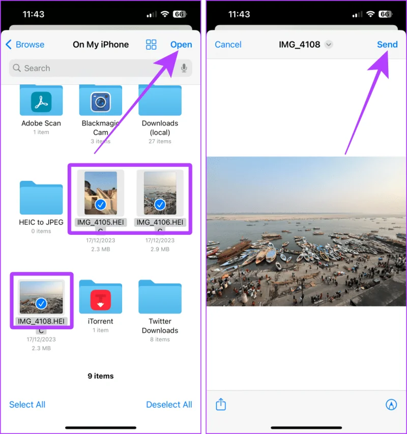 4 manieren om foto's als documenten op WhatsApp te verzenden met behulp van de iPhone