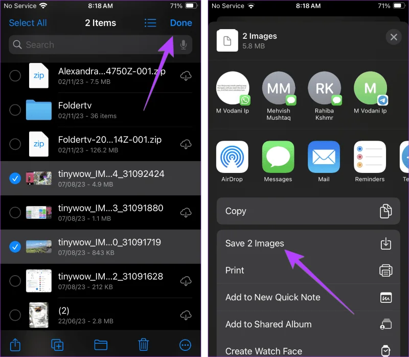 Foto's of video's opslaan van bestanden naar de Foto's-app op iPhone en iPad