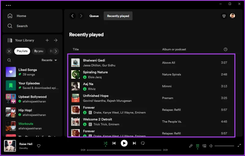 Comment effacer votre historique d'écoute Spotify sur ordinateur et mobile