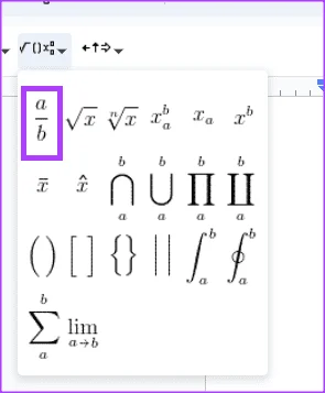 4 meilleures façons de créer une fraction dans Google Docs