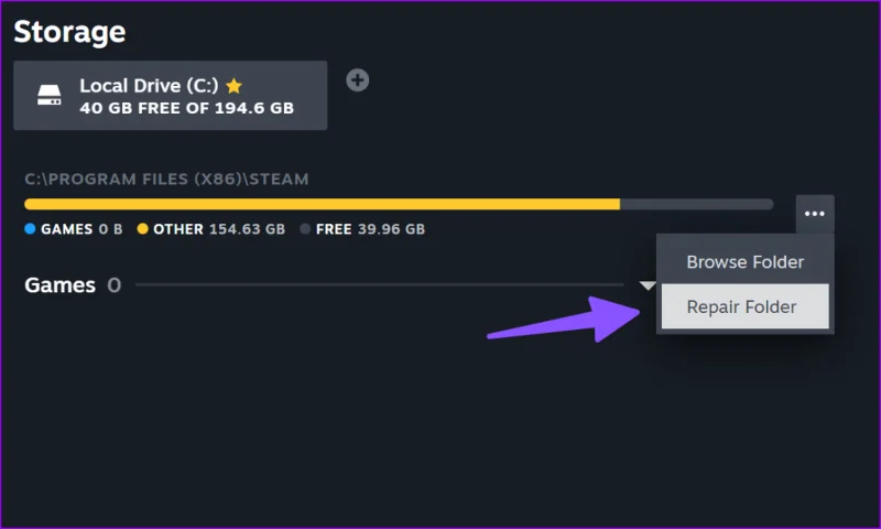 I 7 modi principali per correggere l'errore di spazio su disco insufficiente in Steam