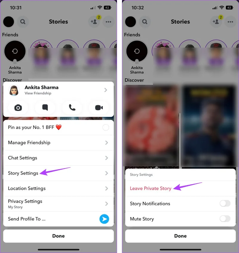 Puoi rimuoverti da una storia privata su Snapchat