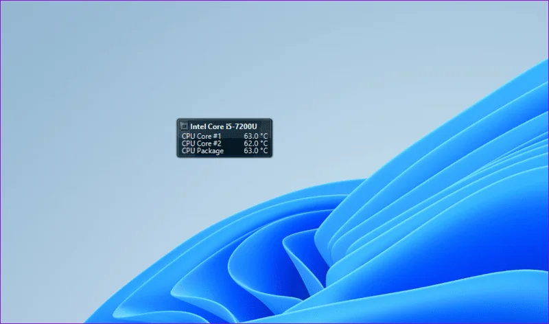 Cómo mostrar la temperatura de la CPU en Windows