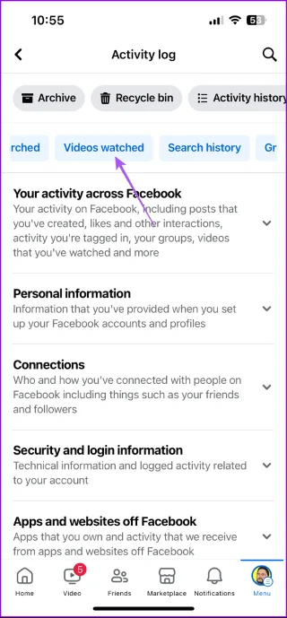 Comment supprimer l'historique de surveillance Facebook sur mobile et ordinateur de bureau