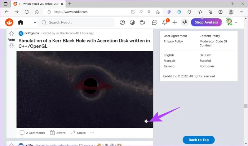 Comment obtenir du son sur les vidéos Reddit dans l'application et le navigateur