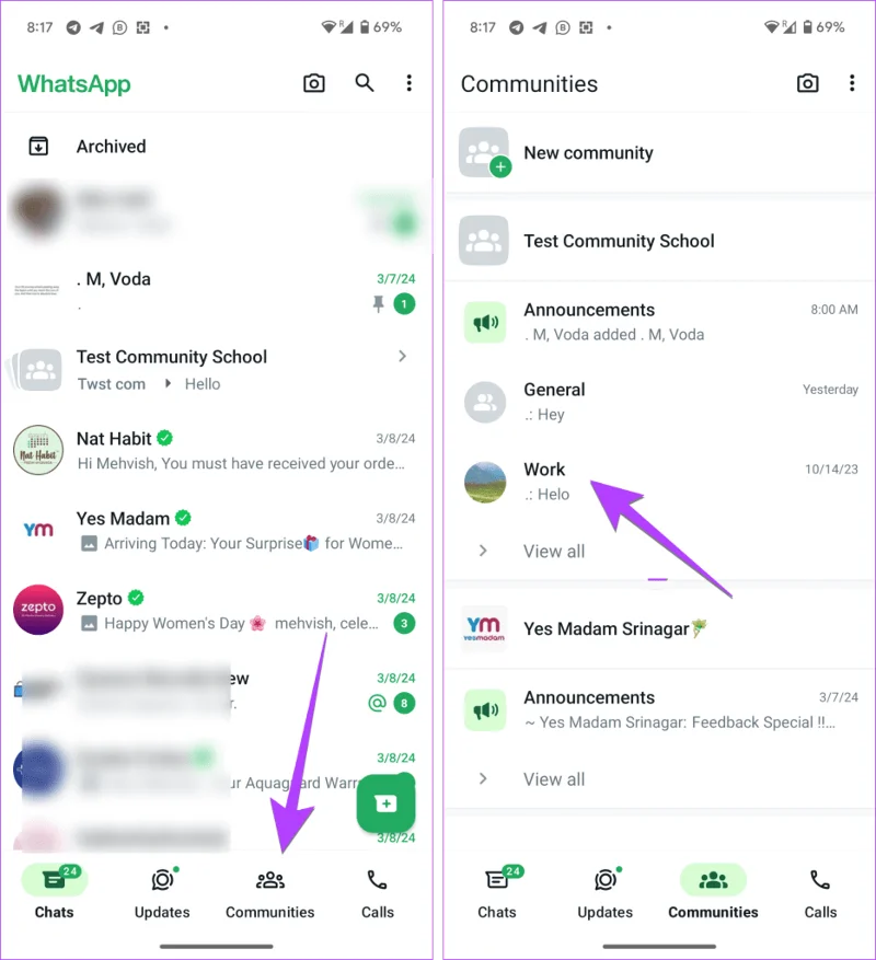 Come eliminare, disattivare o uscire dalla community di WhatsApp