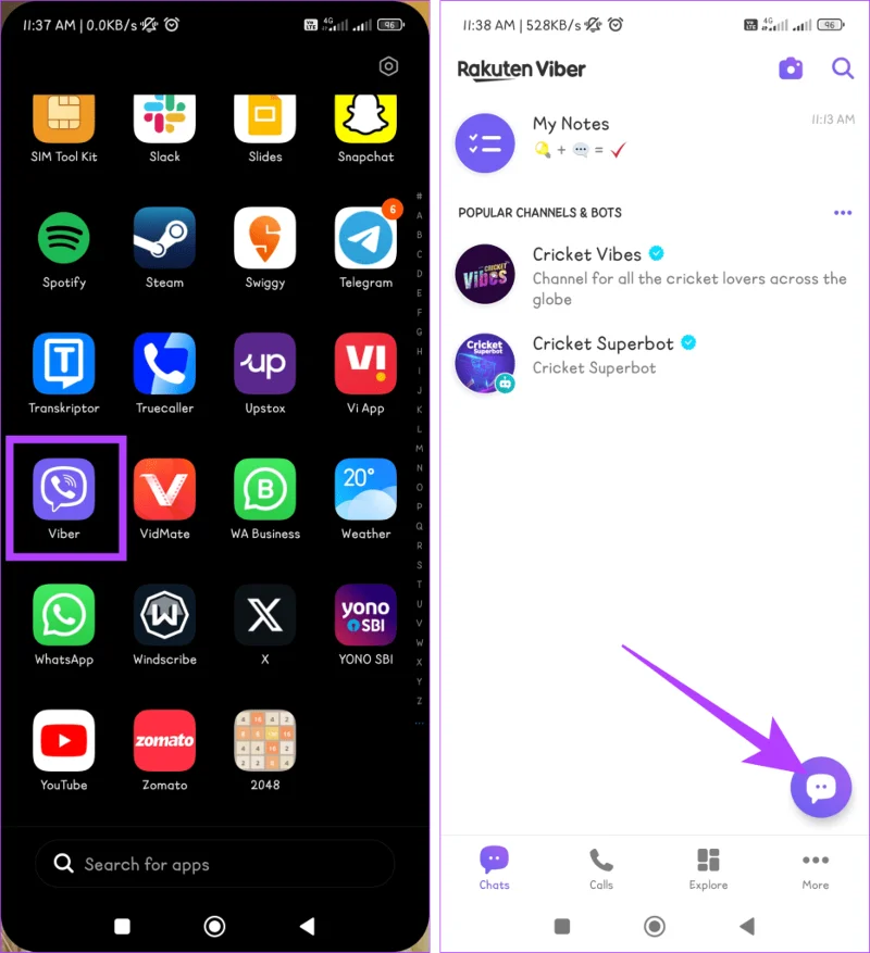 Come nascondere e mostrare le chat di Viber sul cellulare