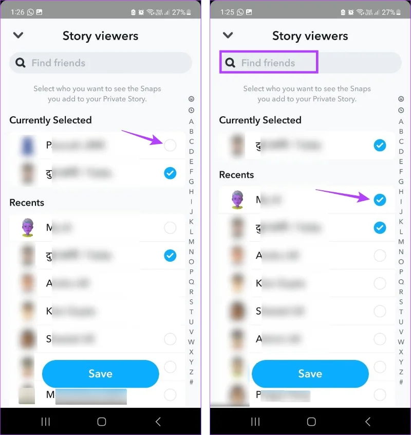 Puoi rimuoverti da una storia privata su Snapchat