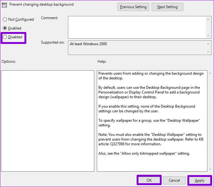 Las 5 soluciones principales para no poder cambiar el fondo del escritorio en Windows