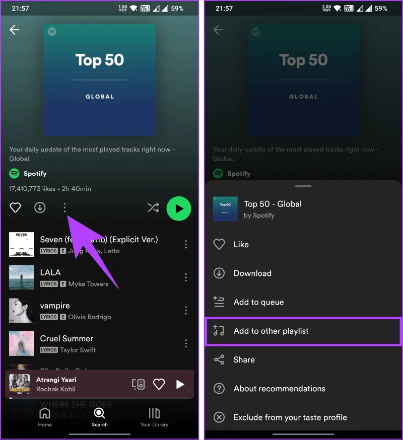 Come copiare una playlist Spotify su desktop e dispositivi mobili