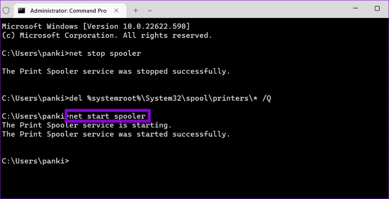 5 formas de eliminar un trabajo de impresión atascado en Windows 11