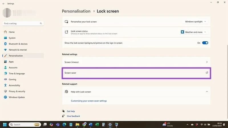 Cómo establecer un video como protector de pantalla en Windows 11