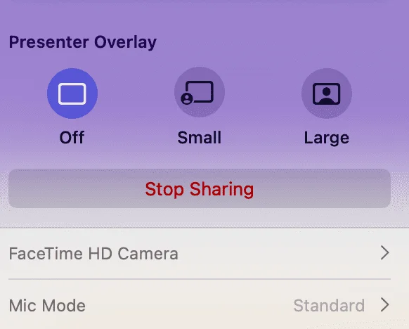 Comment utiliser la superposition du présentateur sur Mac