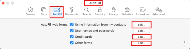 Safari: Cookies, Verlauf, Passwörter usw. löschen