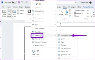Sete principais correções para o erro ‘Esta imagem não pode ser exibida no momento’ no Microsoft Word