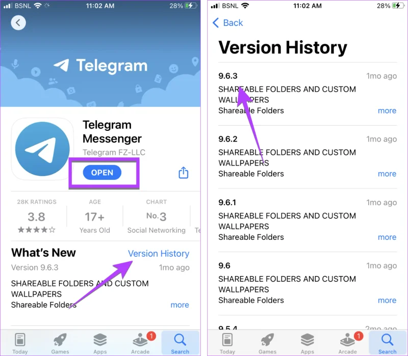 Hoe de app-versie op iPhone en Android te controleren