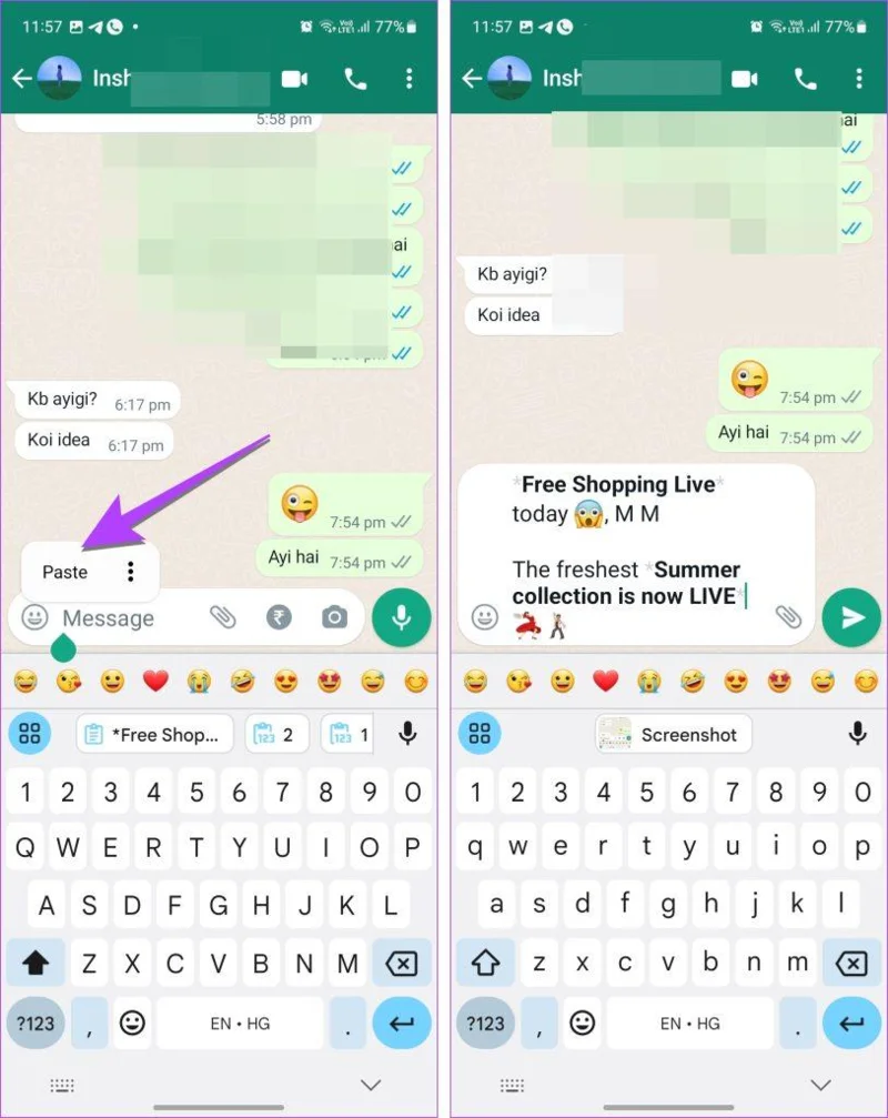 3 วิธีในการแก้ไขข้อความ WhatsApp