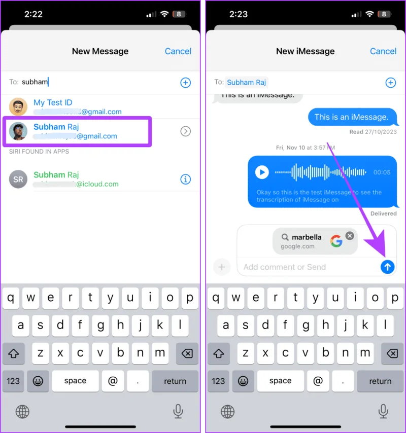 3 formas de enviarte mensajes de texto en iMessage