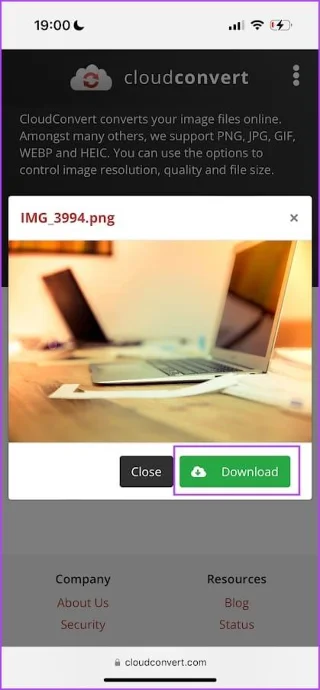 Hoe WEBP-afbeeldingen naar JPG/PNG op iPhone te converteren