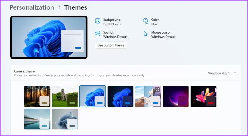 4 mejores formas de cambiar temas en Windows 11