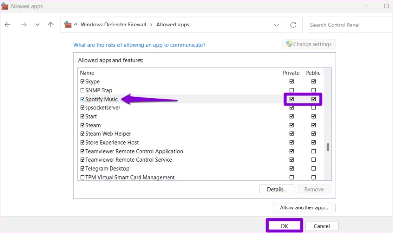 Seis formas principales de solucionar el error 'Un firewall puede estar bloqueando Spotify' en Windows