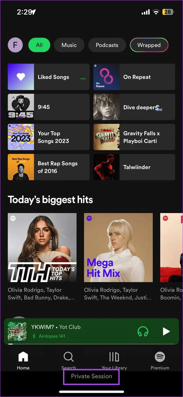 Qu'est-ce que la session privée Spotify et comment l'activer ou la désactiver