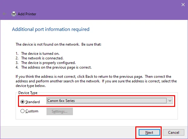 通过IP地址在Windows 11中安装打印机
