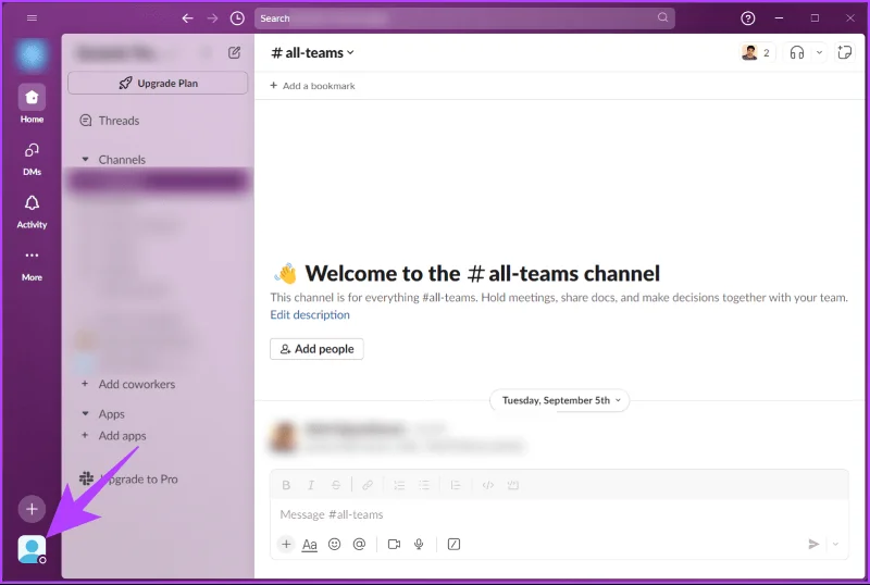 Come mantenere sempre attivo lo stato Slack