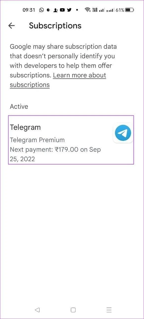 Come annullare l'abbonamento Telegram Premium su qualsiasi dispositivo