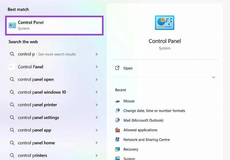 Pasos para realizar una restauración del sistema en Windows 11