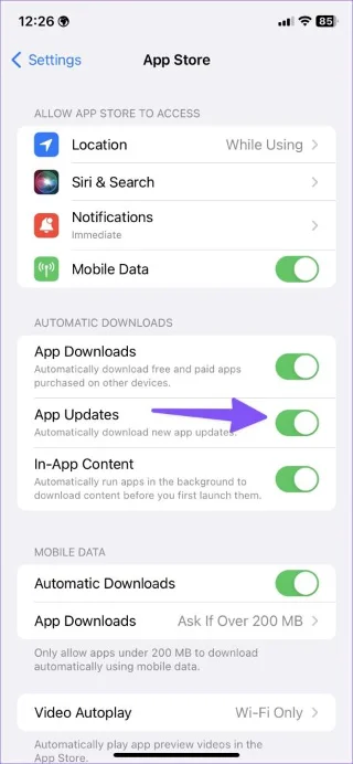 4 manieren om apps te repareren die niet automatisch worden bijgewerkt op de iPhone