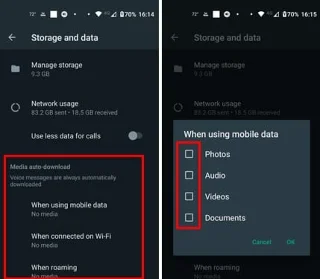 Correggi WhatsApp che non scarica media