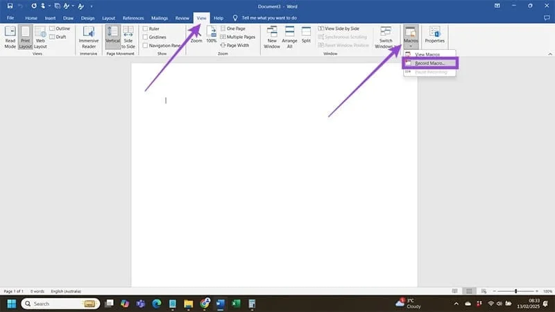Hoe een macro te maken in Word