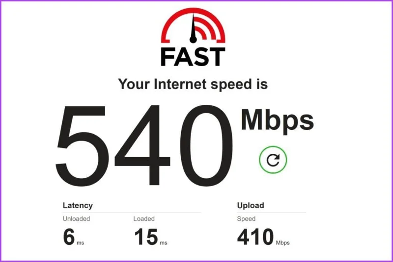 Teste sua conexão com a Internet