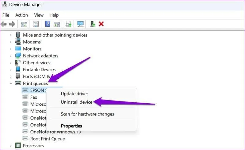 5 formas de eliminar un trabajo de impresión atascado en Windows 11