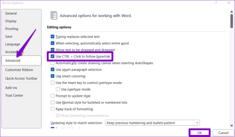 6 najlepszych sposobów naprawienia niedziałających hiperłączy w programie Microsoft Word dla systemu Windows