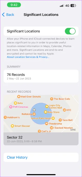 Locatiegeschiedenis controleren op iPhone, iPad en Mac